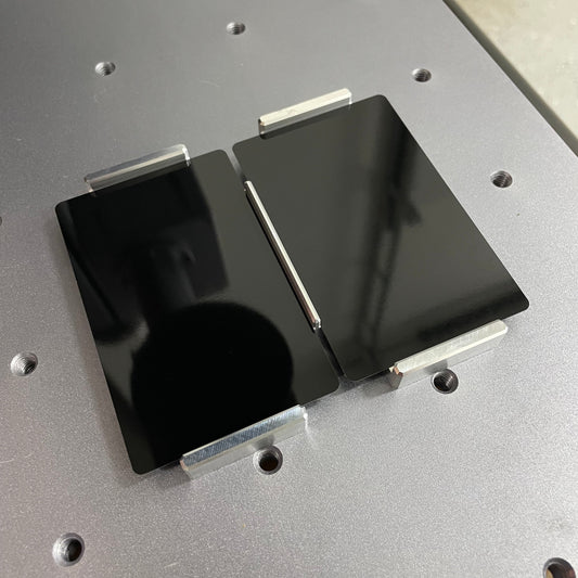 Dual Business Card Jig for Fiber Laser